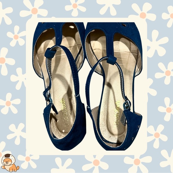 ModCloth The Zest Is History T-Strap Flats, Navy, Sz 8.5 - Picture 12 of 12